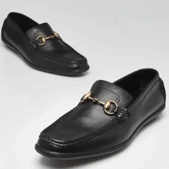 Gucci Horsebit Accent Leather Moccasins - Picture 1 of 13